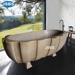 Beige Marble Bathtub, Beige Marble Bathtub